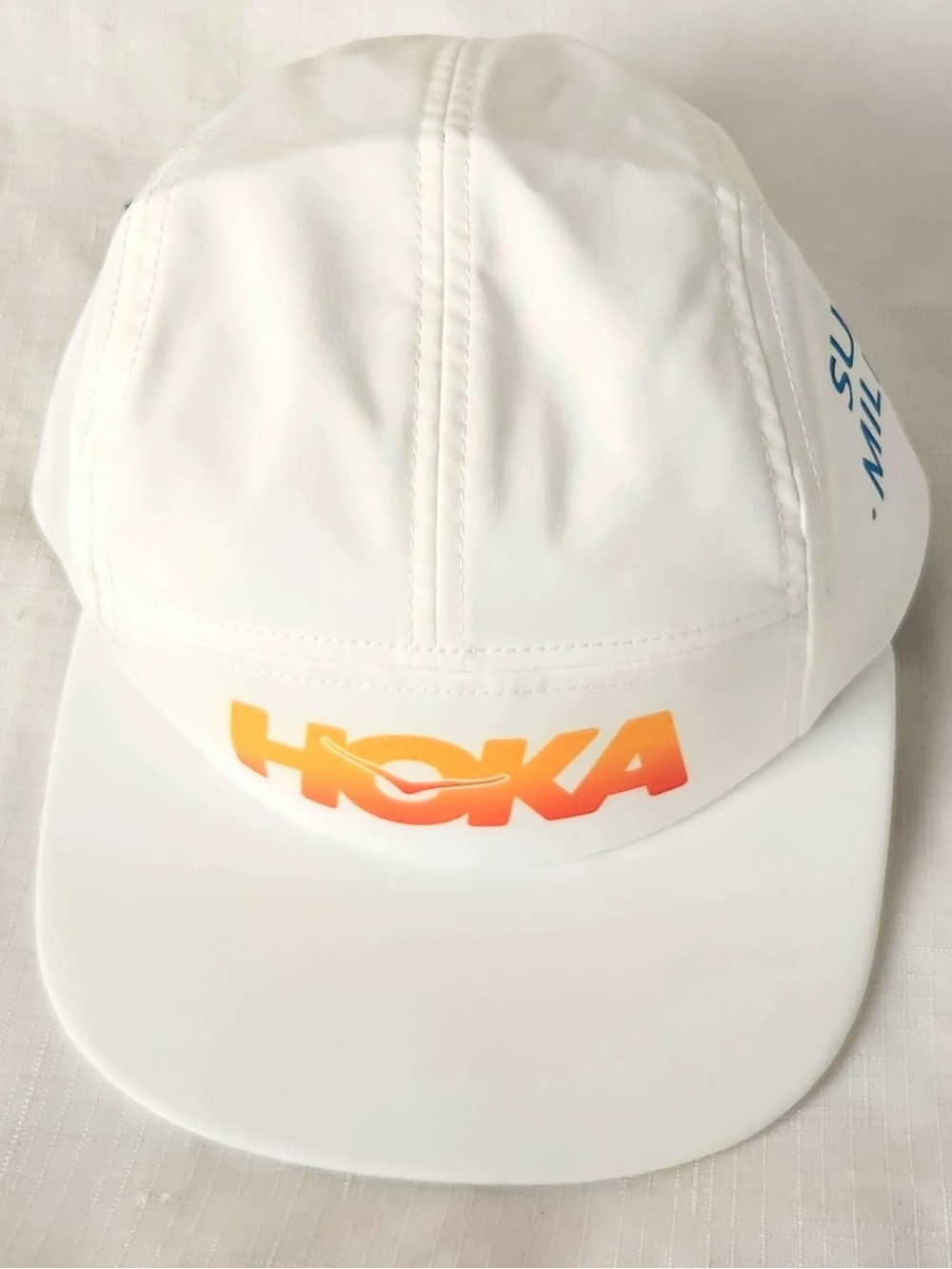 Hoka Summer Mile Club White Running Hat